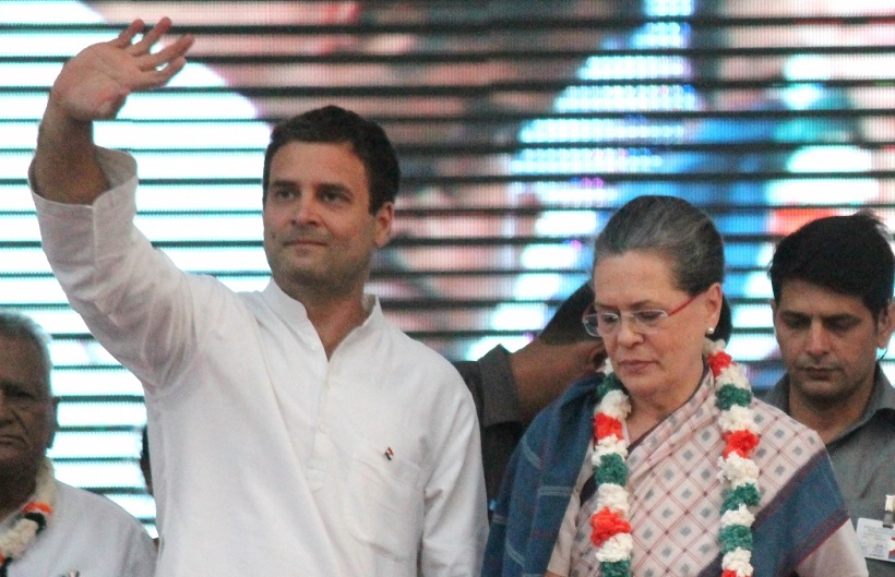 Congress chief Sonia Gandhi and vice president Rahul Gandhi (Photo: IANS)