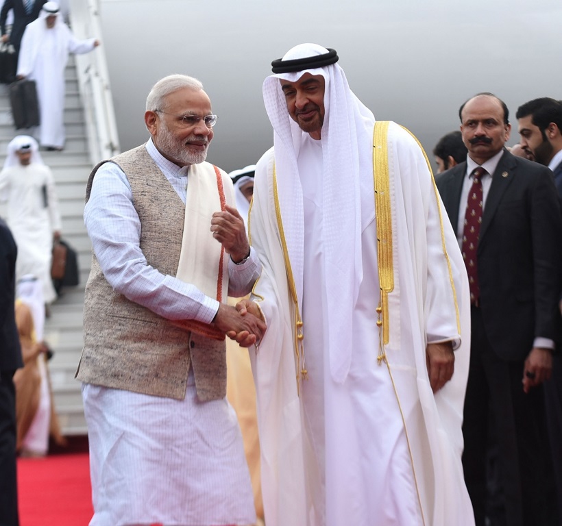 Narendra Modi and Sheikh Mohamed Bin Zayed