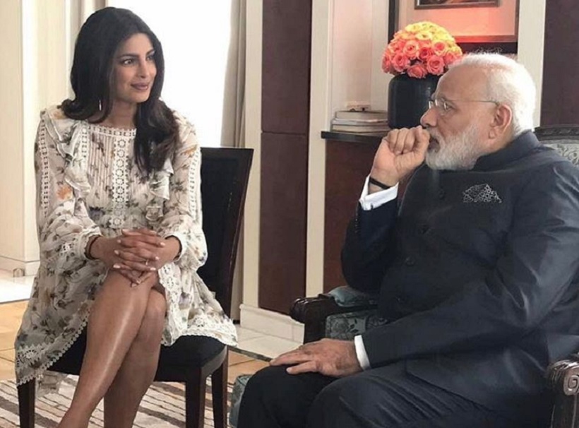Priyanka Chopra meeting Prime Minister Narendra Modi